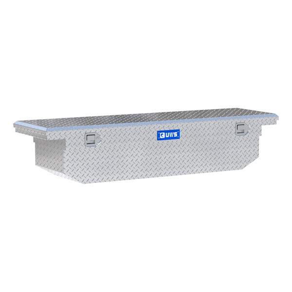 UWS Bright Aluminum 69" Angled Truck Tool Box with Low Profile TBS-69-A-LP - UWS