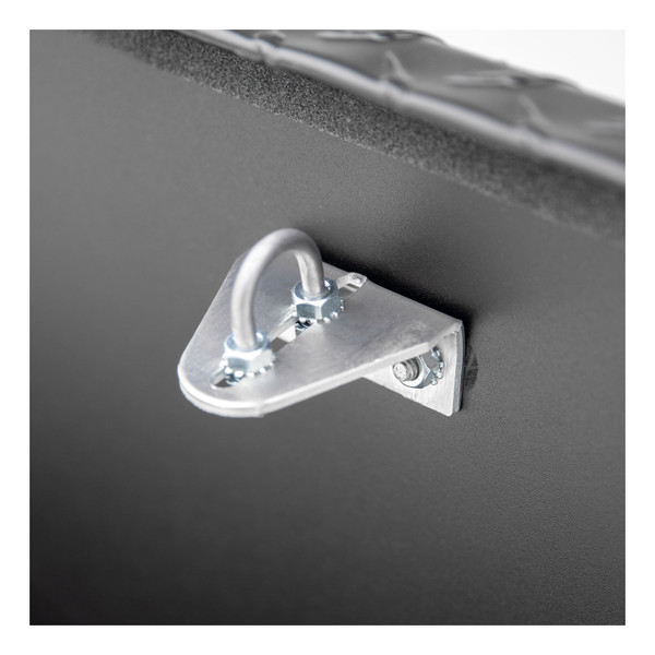 UWS Matte Black Aluminum 69" Deep Angled Secure Lock Truck Tool Box with Low Profile SLD-69-A-LP-MB