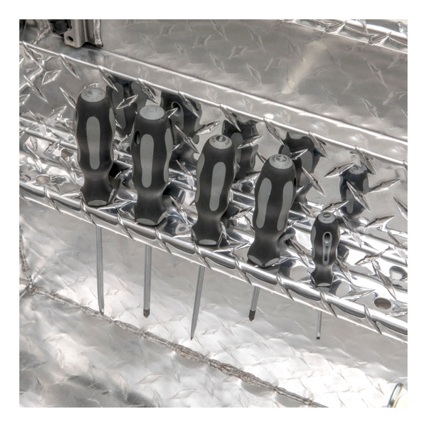 UWS Aluminum 72" Truck Tool Box with Low Profile, Pull Handles TBS-72-LP-PH