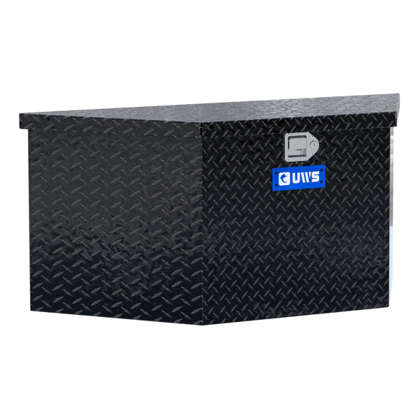 UWS Gloss Black Aluminum 49" Trailer Tongue Box TBV-49-BLK - UWS