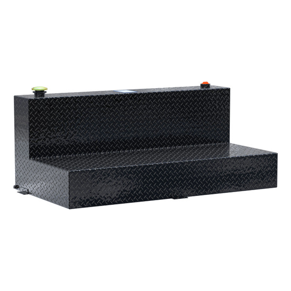 UWS Gloss Black 100-Gallon L-Shape Aluminum Transfer Tank TT-100-L-T-P-B - UWS