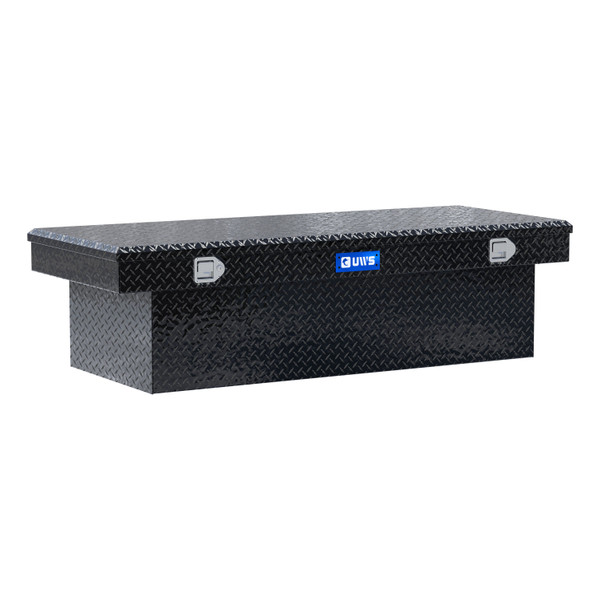 UWS Gloss Black Aluminum 69" Deep Extra-Wide Crossover Truck Tool Box TBSD-69-LBTA-B - UWS