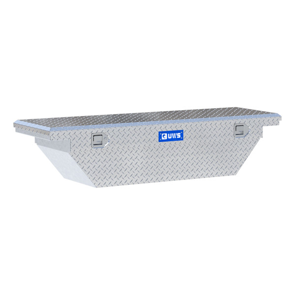UWS Bright Aluminum 63" Angled Crossover Tool Box with Low Profile (Heavy Packaging) EC10291 - UWS