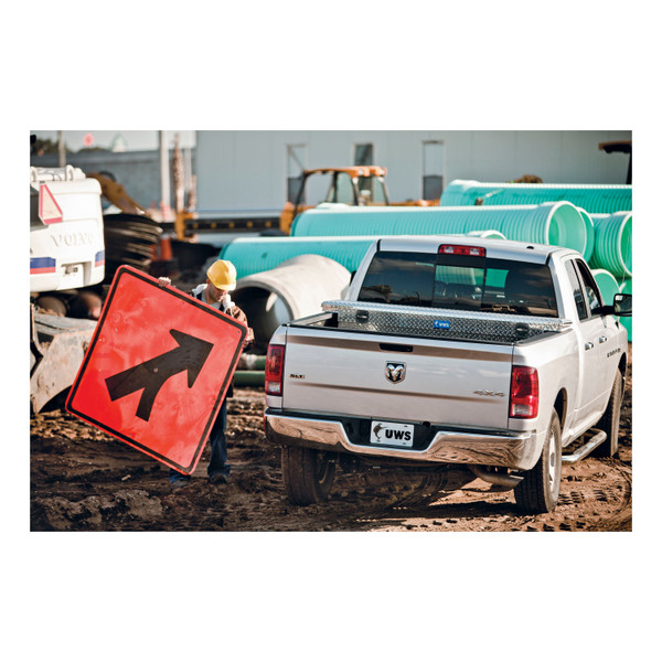 UWS Gloss Black Aluminum 69" Deep Slim Truck Tool Box, Low Profile (Heavy Packaging) EC10842