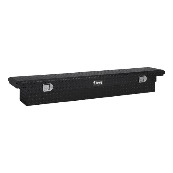 UWS Gloss Black Aluminum 69" Slim-Line Truck Tool Box, Low Profile (Heavy Packaging) EC10552 - UWS