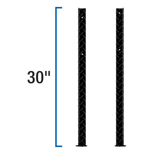 UWS Replacement Black Aluminum Topside Truck Tool Box Leg TBTS-LEGS-BLK