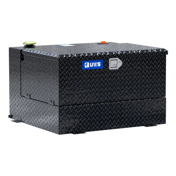 UWS Gloss Black 50-Gallon Combo Aluminum Transfer Tank TT-50-COMBO-BLK - UWS