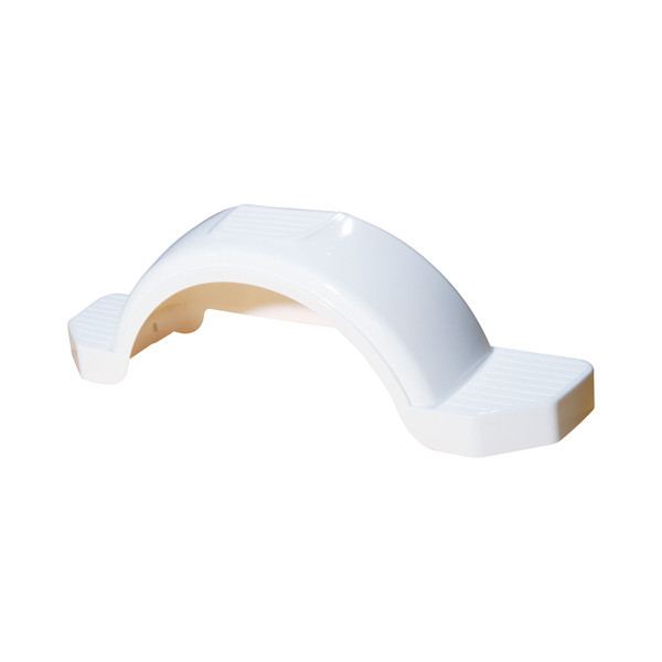 Fulton Trailer Fender, 14 in. Tire Size, White FL508574 - Fulton