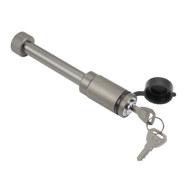 Reese Tactical  Trailer Hitch Lock, Fits 2 in. & 2-1/2 in. Receivers, 5/8 in. Pin Diameter, Dogbone Style, Pewter - Reese