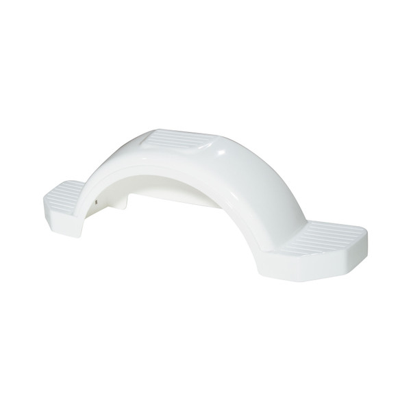 Fulton 12 in. Top & Side Step Black Trailer Fender FL008573 - Fulton