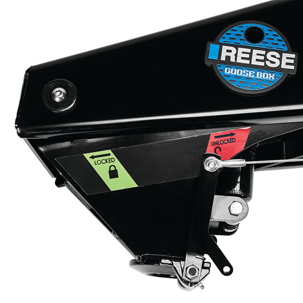 Reese 16,000 lbs Goose Box  5th Wheel Pin Box, Air Ride, Fits Lippert (1621, 1716, 0719), Fabex PB 600 Series