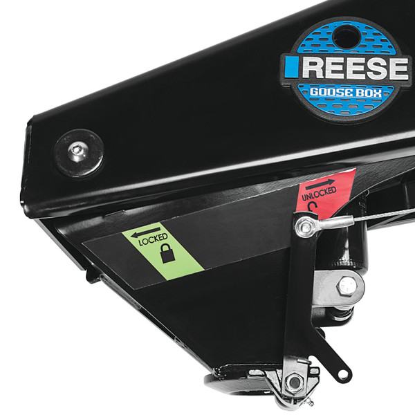 Reese 20k Gen 3 Goose Box  5th Wheel Pin Box, Air Ride 20,000 lbs. Capacity, Fits Lippert (1621, 1716, 0719, Rhino), Fabex PB 600 Series 94920