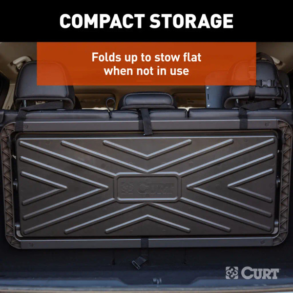 CURT 18425 Pakka Cargo Caddie Seat Back Organizer Tray, 34" x 14" – Universal Rear Trunk Storage for SUVs & CUVs, Easy Install & Adjustable Design