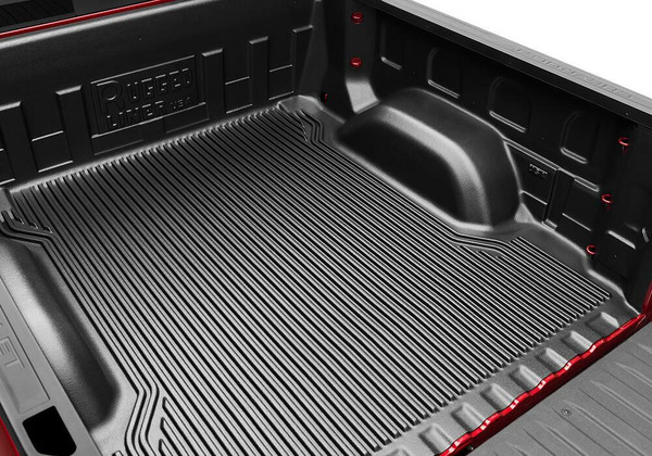 16-24 (19-23 Classic) Ram 1500/16-24 2500/3500 6' 4" Bed - Rugged Liner Under Rail Bedliner w/ TG Spoiler w/ Cargo Light D65U16