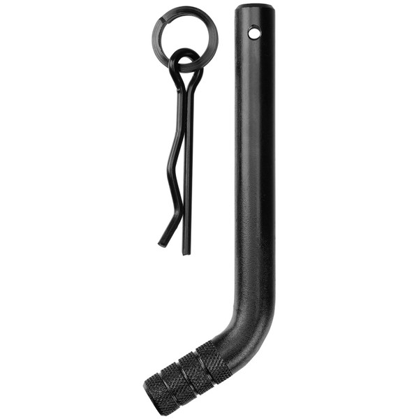 Reese Tactical  Trailer Hitch Pin & Clip, Fits 2 in. & 2-1/2 in. Receivers, 5/8 in. Pin Diameter, Matte Black - Reese