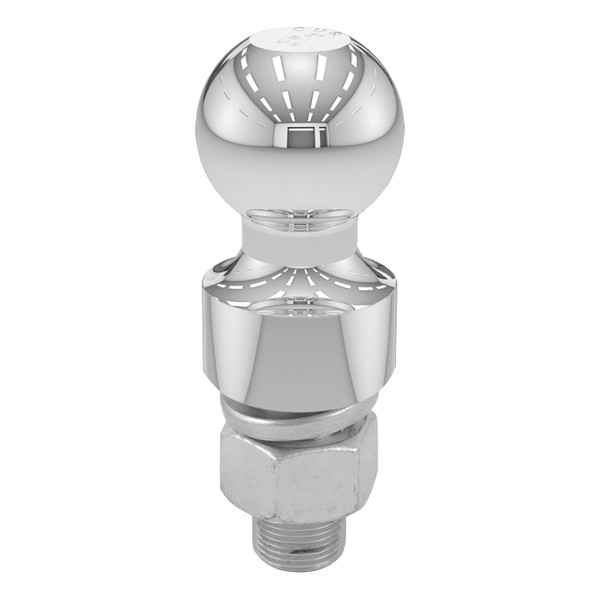 CURT 2" Trailer Ball (1" x 2-1/8" Shank, 1" Rise, 6,000 lbs., Chrome) Trailer Hitch Ball - CURT