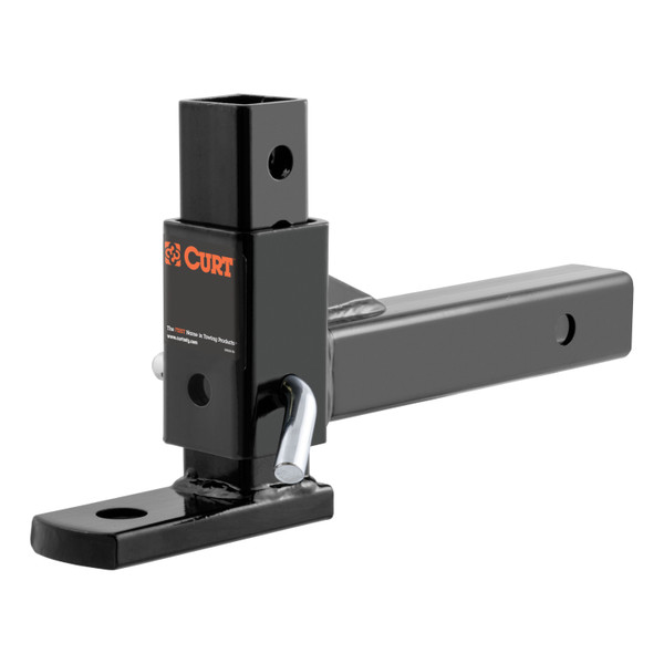 CURT Adjustable Ball Mount (2" Shank, 1" Ball Hole) Trailer Hitch Ball Mount - CURT