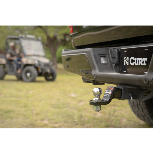 CURT Class 4 Ball Mount (2" Shank, 10,000 lbss., 2" Drop, 9-3/8" Long) Trailer Hitch Ball Mount