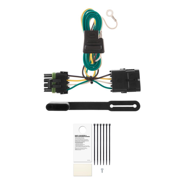 CURT Custom Wiring, 4-Way Flat, Select GMC C1500, C2500, C3500, K1500, K2500, K3500 Trailer Connector Kit - CURT