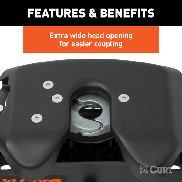 CURT A25 5th Wheel Hitch Head Fifth Wheel Trailer Hitch Head Unit