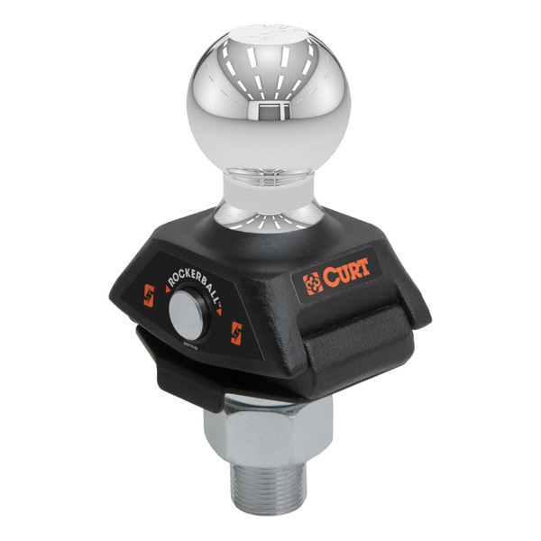 CURT RockerBall 2" Cushion Hitch Trailer Ball (1" Shank, 7,500 lbs, Packaged) Trailer Hitch Ball - CURT