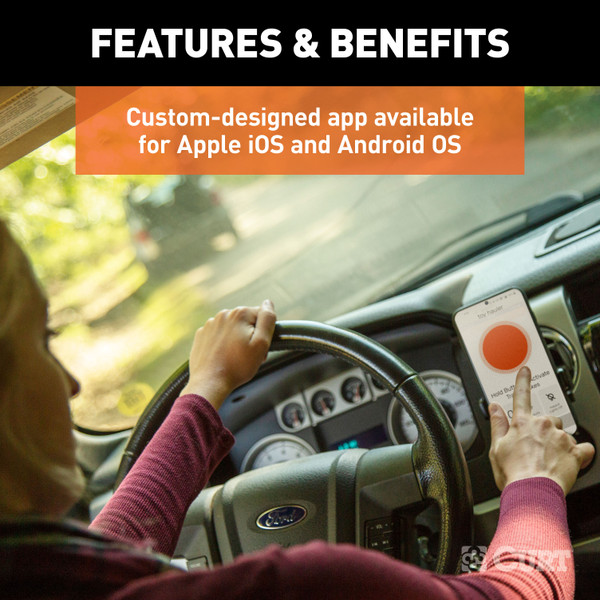 CURT Echo Mobile Bluetooth Trailer Brake Controller – Wireless, Plug & Play, Smartphone App, Fits 7-Way, 1-2 Axles