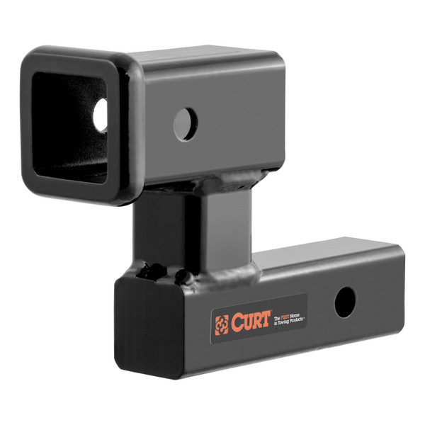 CURT Raised Receiver Adapter (2" Shank, Not for Towing Use, 4-1/4" Rise) Trailer Hitch Receiver Tube Adapter - CURT