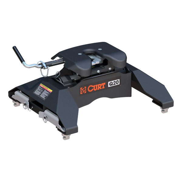 CURT 20K, Q20 5th Wheel Hitch, Select Silverado, Sierra 2500, 3500 HD, 8' Bed Puck System  - CURT