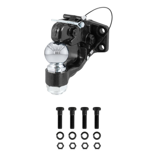 CURT Ball & Pintle Hitch (2-5/16" Ball, 16,000 lbs. Ball Capacity) Trailer Hitch Pintle Hook Mount - CURT