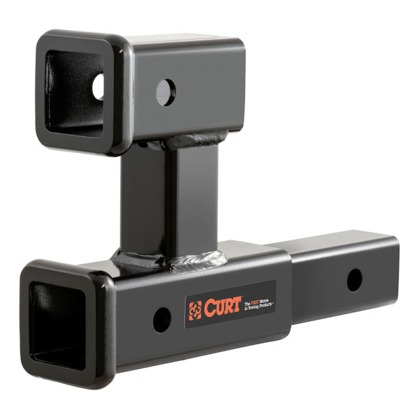 CURT Dual Receiver Extender (2" Shank, 3,500 lbss, 5-13/16" Rise) Trailer Hitch - CURT