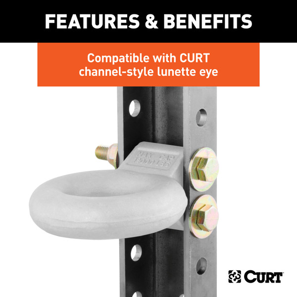CURT Adjustable Coupler Channel (3" I.D., 11-3/4" High) Tow Bar
