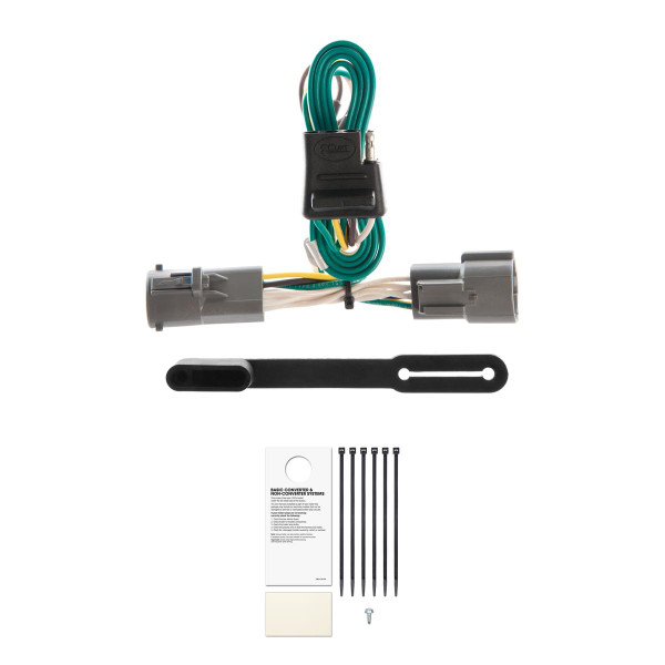 CURT Custom Wiring Harness, 4-Way Flat Output, Select Ford F-150, F-250, HD, F-350 Trailer Connector Kit - CURT