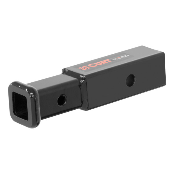 CURT Receiver Tube Adapter (2" to 1-1/4" Shank, 3,500 lbs. GTW, 4" Length) Trailer Hitch Receiver Tube Adapter - CURT