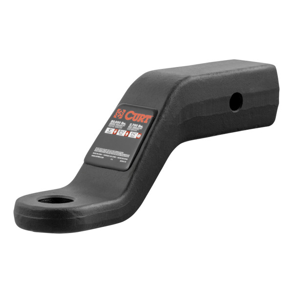 CURT Commercial Duty Forged Ball Mount (2-1/2" Shank, 20,000 lbss., 4" Drop) Trailer Hitch Ball Mount - CURT