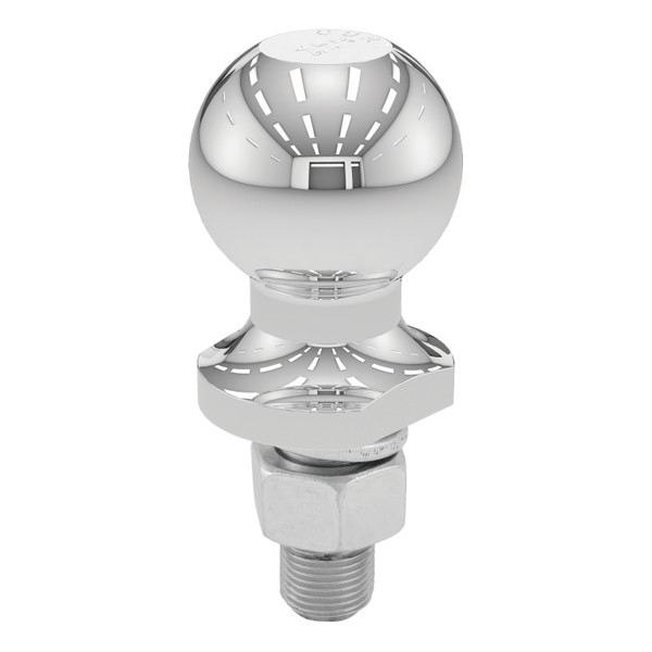 CURT 2" Trailer Ball (3/4" x 1-3/4" Shank, 3,500 lbs., Chrome, Packaged) Trailer Hitch Ball - CURT