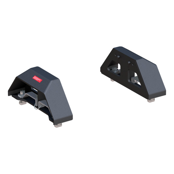 CURT Puck 5th Wheel Legs, Select Silverado, Sierra HD, 8' Bed, 30K, Carbide Black Fifth Wheel Trailer Hitch Mount Leg - CURT