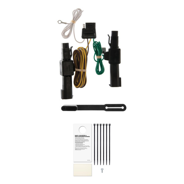 CURT Custom Wiring, 4-Way Flat, Select Dodge D, W, Dakota, B250, 1500, 2500, 3500 Trailer Connector Kit - CURT