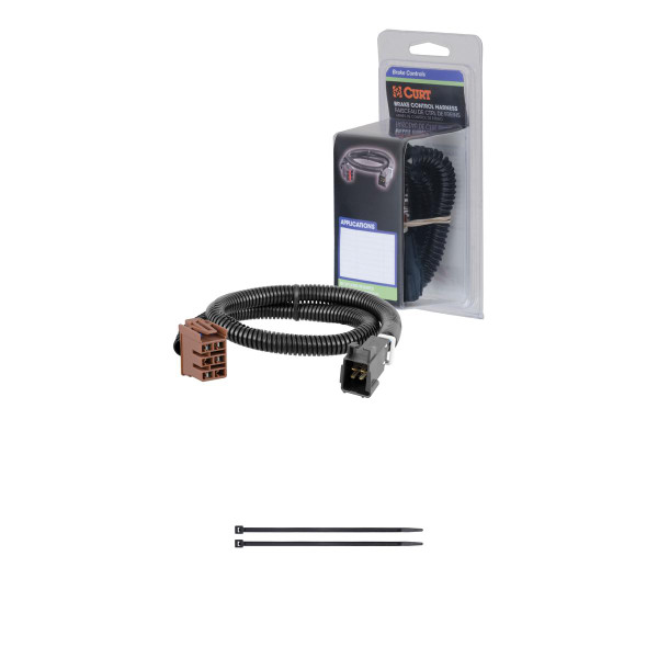 CURT Brake Controller Harness, Select Cadillac, Chevrolet, GMC, Hummer (Packaged) Trailer Brake Control Harness - CURT