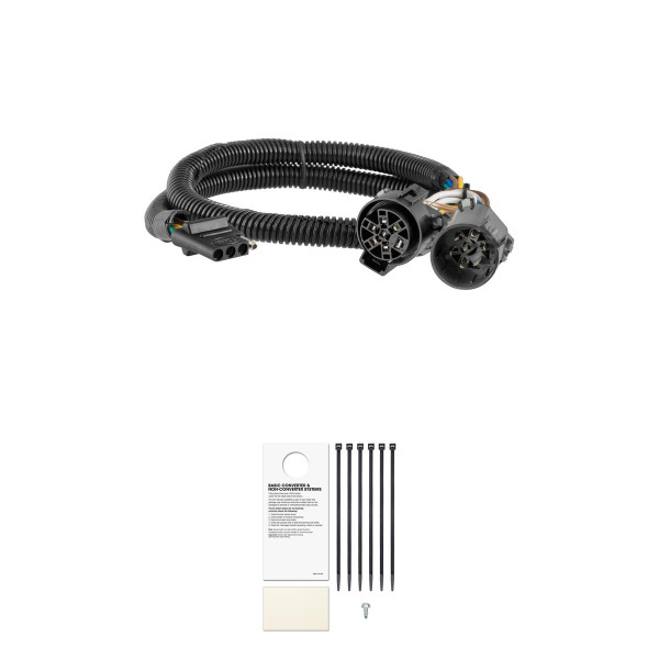 CURT Replacement OE 4-Way Flat Socket (T's into USCAR) Trailer Connector Kit - CURT