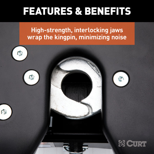 20K Puck System 11-23 Ford F250/ 350/ 450 (Super Duty) 20K, A20 CURT  5th Wheel Hitch 8' Bed Puck System