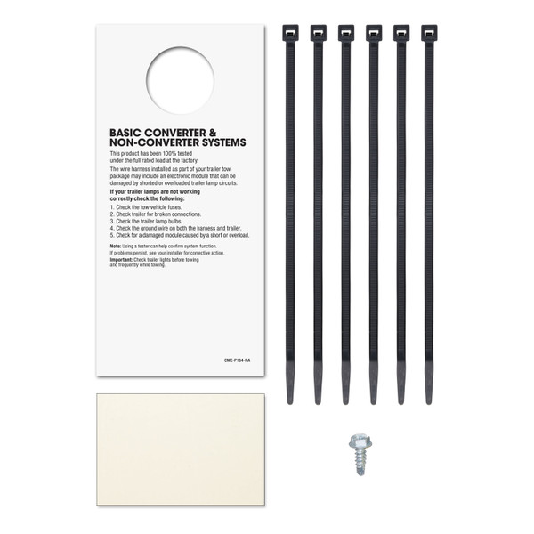 CURT Custom 7-Way RV Blade, Select Traverse, Enclave, OEM Tow Package Required Trailer Connector Kit