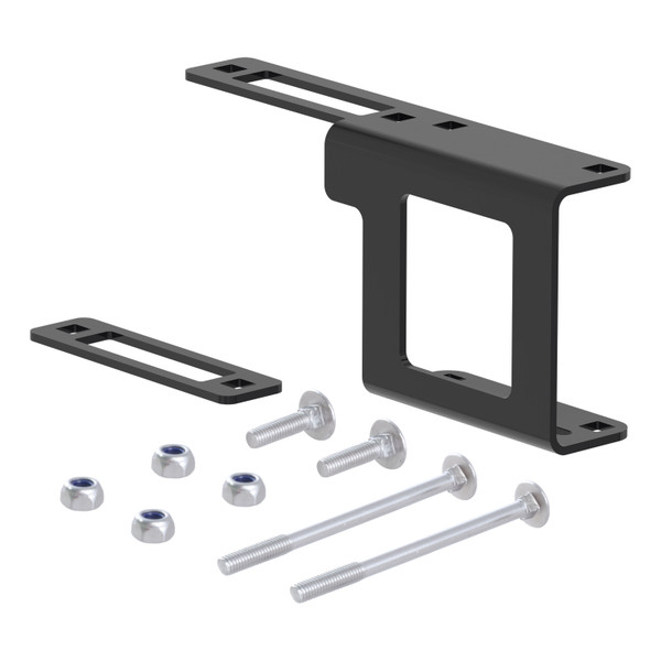 CURT Easy-Mount Wiring Bracket for 4 or 5-Way Flat (1-1/4" Receiver) Trailer Wire Connector Mounting Bracket - CURT