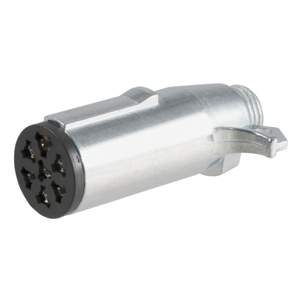 CURT 7-Way Round Connector Plug (Trailer Side) Trailer Connector Kit - CURT