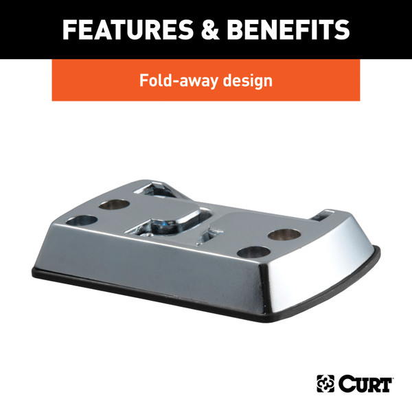 CURT Fold-Away Rope Hook (1,200 lbs.) Tie Down Anchor