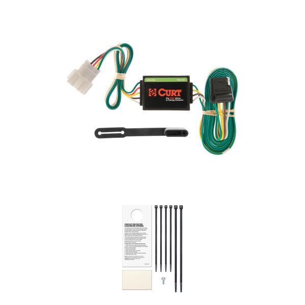 CURT Custom 4-Flat, Select Honda CR-V, OEM Tow Package Required Trailer Connector Kit - CURT