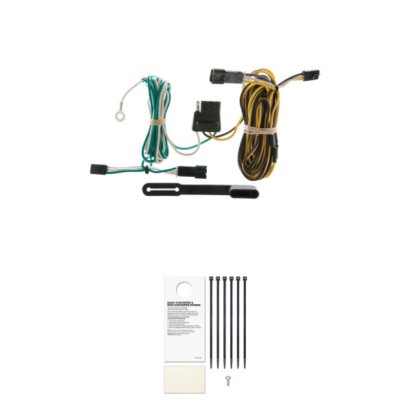 CURT Custom Wiring, 4-Way Flat, Select Chevy G10, G20, G30, GMC G1500, G2500, G3500 Trailer Connector Kit - CURT