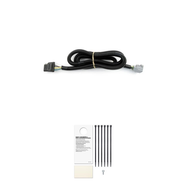 CURT Custom 4-Flat, Select Lexus RX350, RX450h, OEM Tow Package Required Trailer Connector Kit - CURT