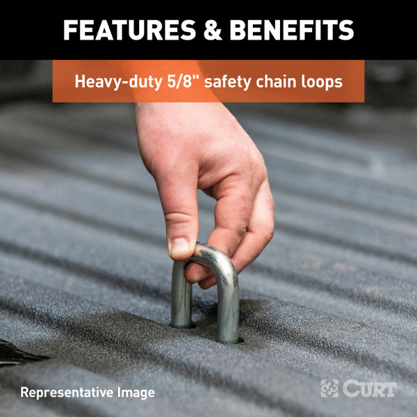 CURT OEM-Style Gooseneck Hitch, Select Ram 2500, 3500 Gooseneck Trailer Hitch