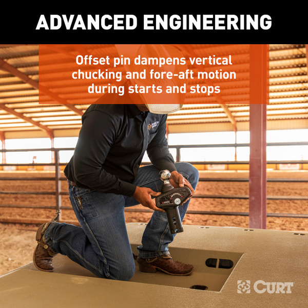 CURT RockerBall 2-5/16" Cushion Hitch Gooseneck Ball Trailer Hitch Ball