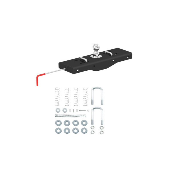CURT Double Lock EZr Gooseneck Hitch, 2-5/16" Ball, 30K (Brackets Required) Gooseneck Trailer Hitch - CURT